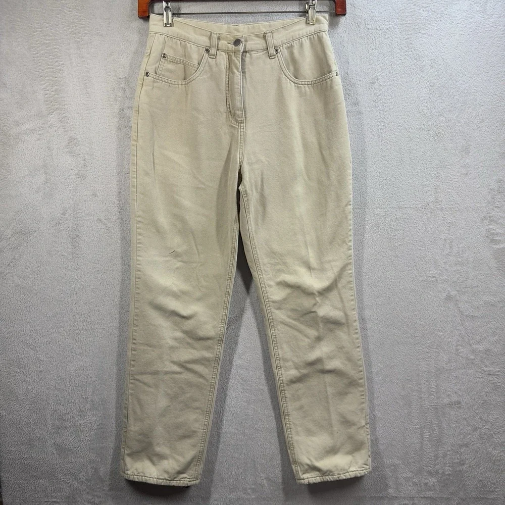 Vintage Woolrich Fleece-Lined Khaki Pants Women's Size 6 Chore Outdoor Winter